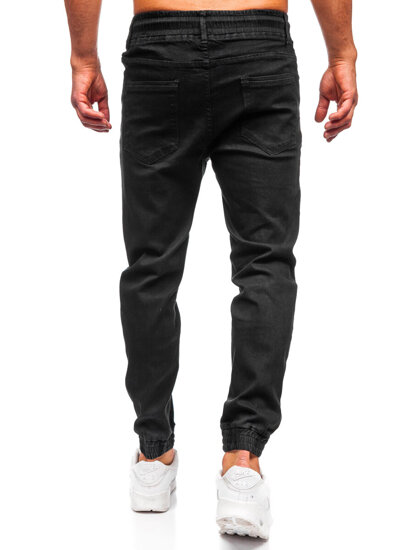 Bolf Herren Jeanshose Joggers Schwarz 8162