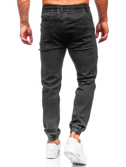 Bolf Herren Jeanshose Joggers Schwarz  9101