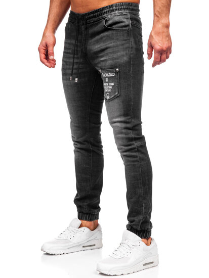 Bolf Herren Jeanshose Joggers Schwarz MP0090N