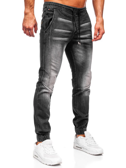 Bolf Herren Jeanshose Joggers Schwarz MP0115N