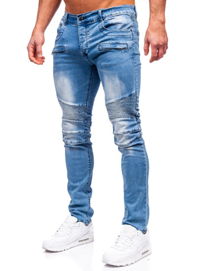 Bolf Herren Jeanshose regular fit Azurblau  MP0029BC