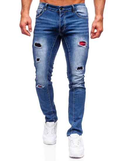 Bolf Herren Jeanshose regular fit Blau  MP0050B