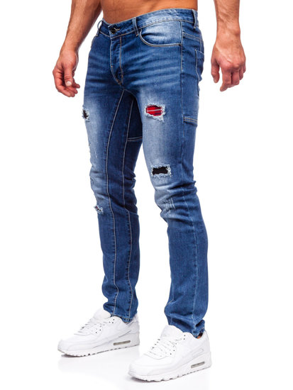 Bolf Herren Jeanshose regular fit Blau  MP0050B