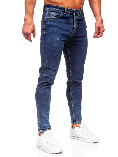 Bolf Herren Jeanshose regular fit Dunkalblau 6057