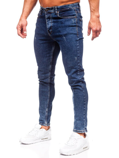 Bolf Herren Jeanshose regular fit Dunkalblau 6057