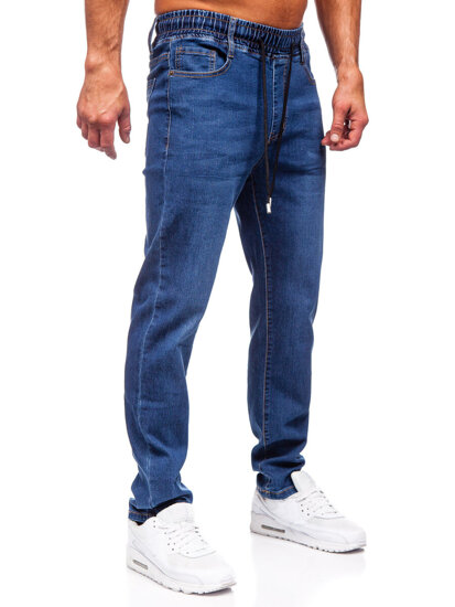 Bolf Herren Jeanshose regular fit Dunkalblau  9092