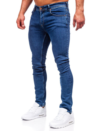 Bolf Herren Jeanshose regular fit Dunkelblau  1122