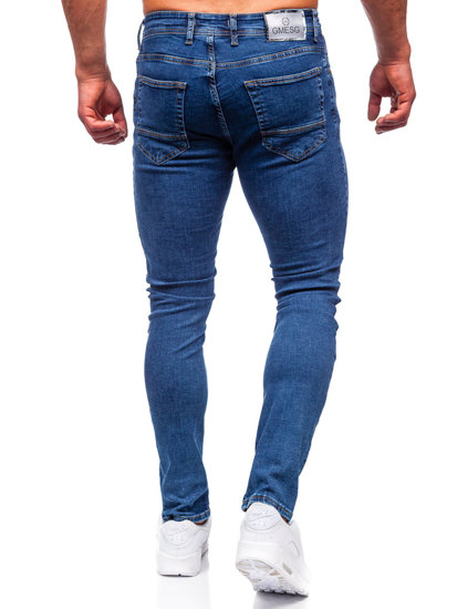 Bolf Herren Jeanshose regular fit Dunkelblau  1122