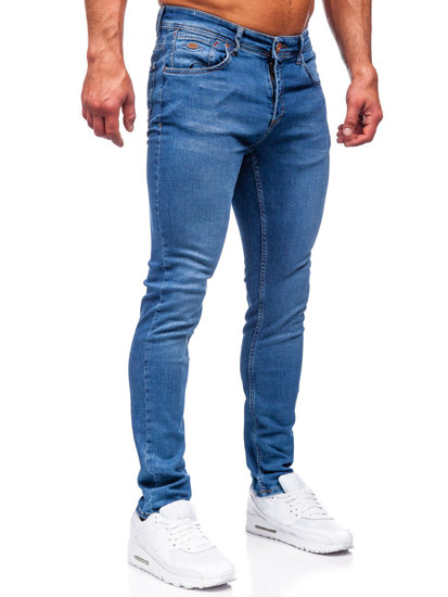 Bolf Herren Jeanshose regular fit Dunkelblau  3434