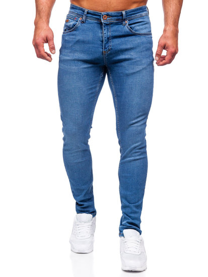 Bolf Herren Jeanshose regular fit Dunkelblau  3434