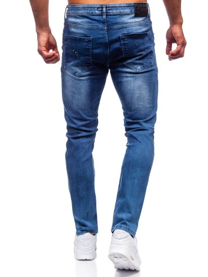 Bolf Herren Jeanshose regular fit Dunkelblau  4013