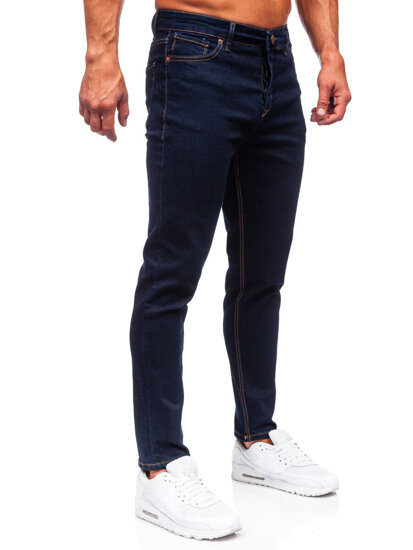 Bolf Herren Jeanshose regular fit Dunkelblau  5305