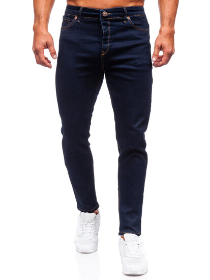 Bolf Herren Jeanshose regular fit Dunkelblau  5305