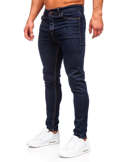 Bolf Herren Jeanshose regular fit Dunkelblau  5310