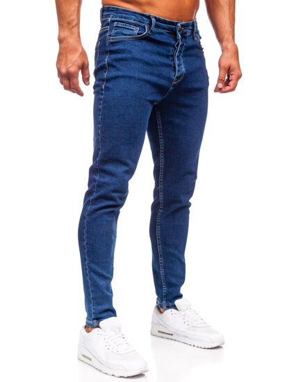 Bolf Herren Jeanshose regular fit Dunkelblau 6019