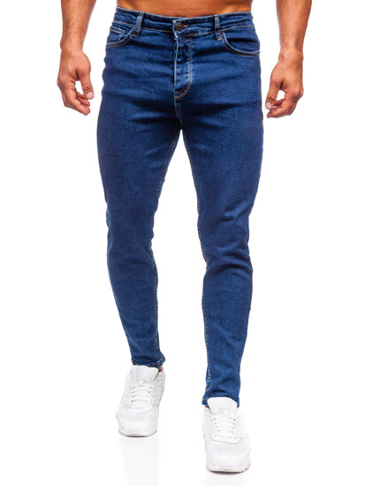 Bolf Herren Jeanshose regular fit Dunkelblau 6019