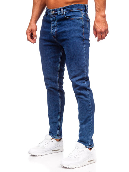 Bolf Herren Jeanshose regular fit Dunkelblau 6053