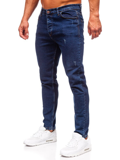 Bolf Herren Jeanshose regular fit Dunkelblau 6058