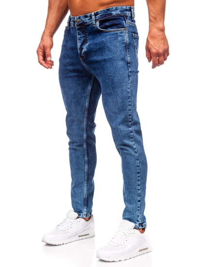 Bolf Herren Jeanshose regular fit Dunkelblau 6067