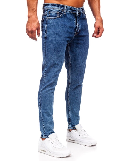 Bolf Herren Jeanshose regular fit Dunkelblau 6067