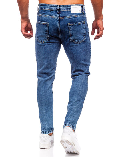 Bolf Herren Jeanshose regular fit Dunkelblau 6067