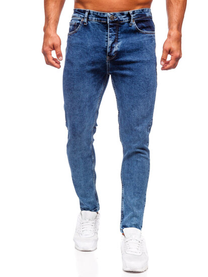 Bolf Herren Jeanshose regular fit Dunkelblau 6067