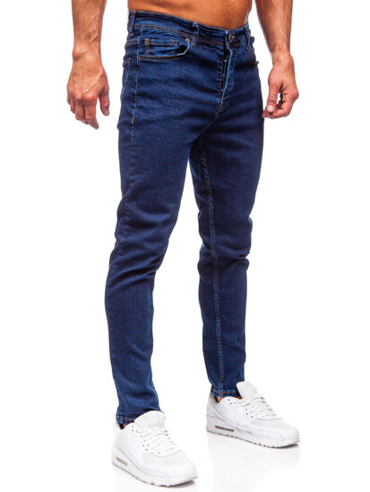 Bolf Herren Jeanshose regular fit Dunkelblau  6296