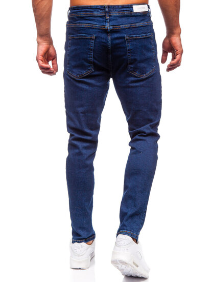 Bolf Herren Jeanshose regular fit Dunkelblau  6296