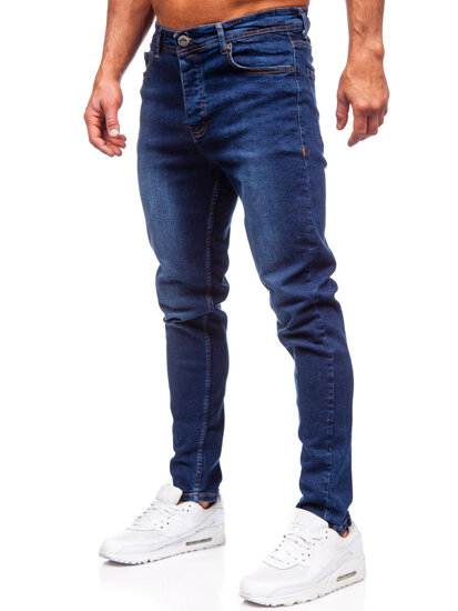 Bolf Herren Jeanshose regular fit Dunkelblau  6297