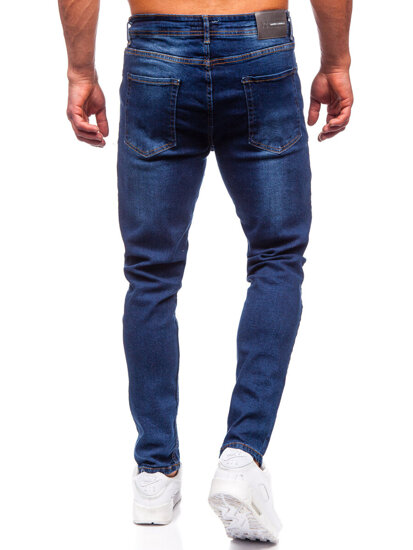 Bolf Herren Jeanshose regular fit Dunkelblau  6297