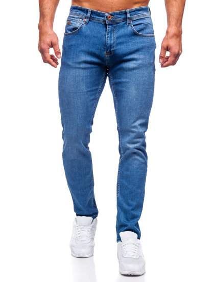 Bolf Herren Jeanshose regular fit Dunkelblau  6356