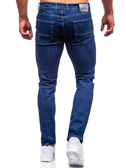 Bolf Herren Jeanshose regular fit Dunkelblau  6558