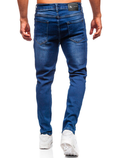 Bolf Herren Jeanshose regular fit Dunkelblau  6710