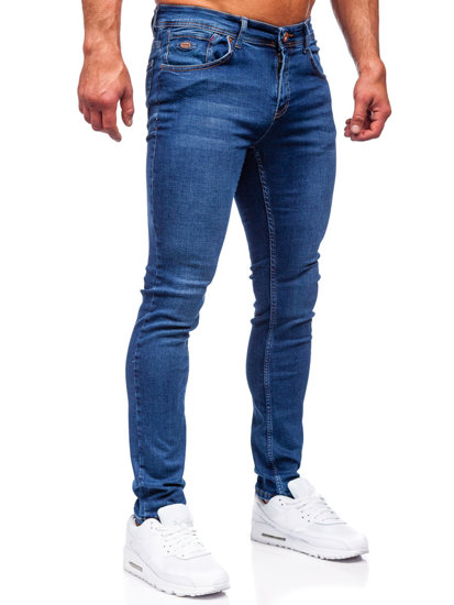 Bolf Herren Jeanshose regular fit Dunkelblau  6767R