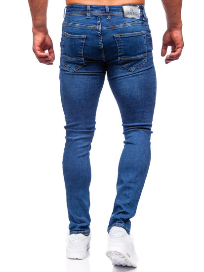 Bolf Herren Jeanshose regular fit Dunkelblau  6767R