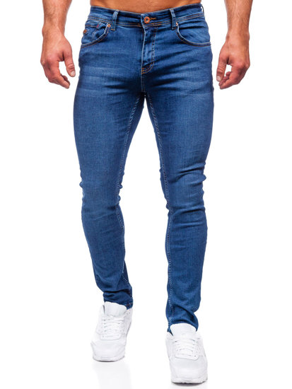 Bolf Herren Jeanshose regular fit Dunkelblau  6767R