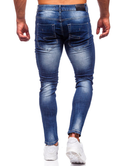 Bolf Herren Jeanshose regular fit Dunkelblau  MP0024B