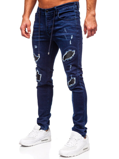 Bolf Herren Jeanshose regular fit  Dunkelblau  MP0100BS