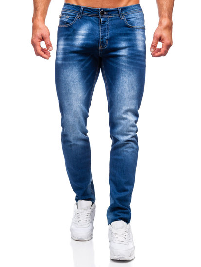 Bolf Herren Jeanshose regular  fit Dunkelblau  MP019B