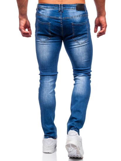 Bolf Herren Jeanshose regular  fit Dunkelblau  MP019BC