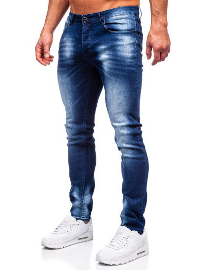 Bolf Herren Jeanshose regular  fit Dunkelblau  MP019BS