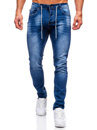 Bolf Herren Jeanshose regular  fit Dunkelblau  MP021B