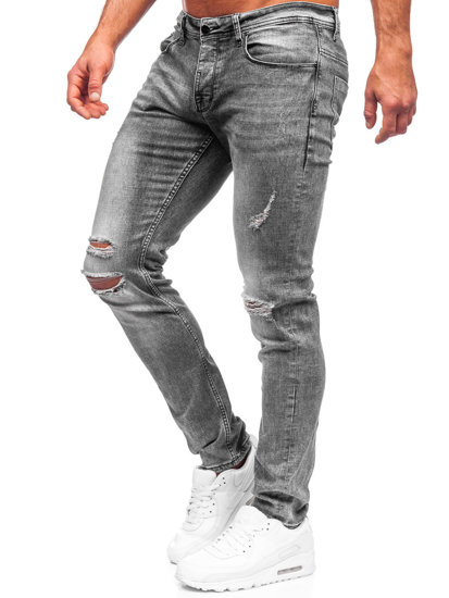 Bolf Herren Jeanshose regular fit Grau  MP002G