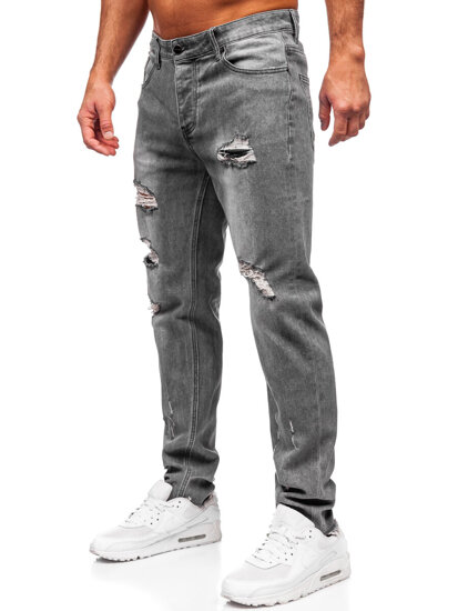 Bolf Herren Jeanshose regular fit Grau MP0237G