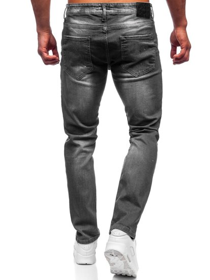 Bolf Herren Jeanshose regular fit Schwarz  4006