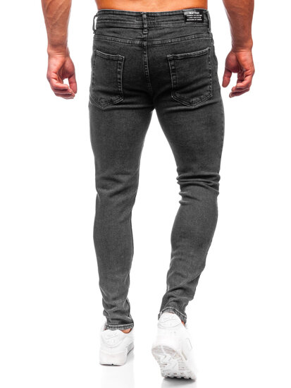 Bolf Herren Jeanshose regular fit Schwarz  6027