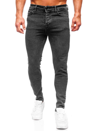 Bolf Herren Jeanshose regular fit Schwarz  6027