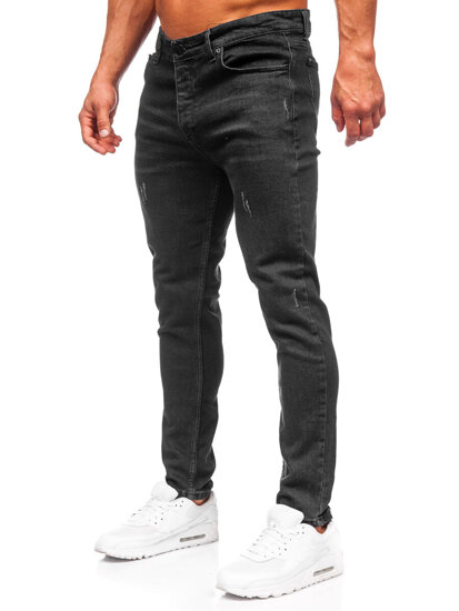 Bolf Herren Jeanshose regular fit Schwarz  6080