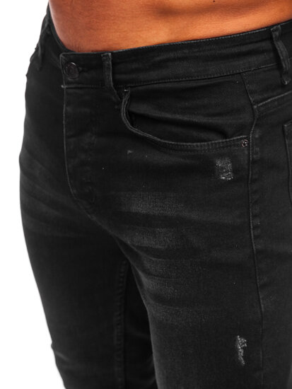 Bolf Herren Jeanshose regular fit Schwarz  6144