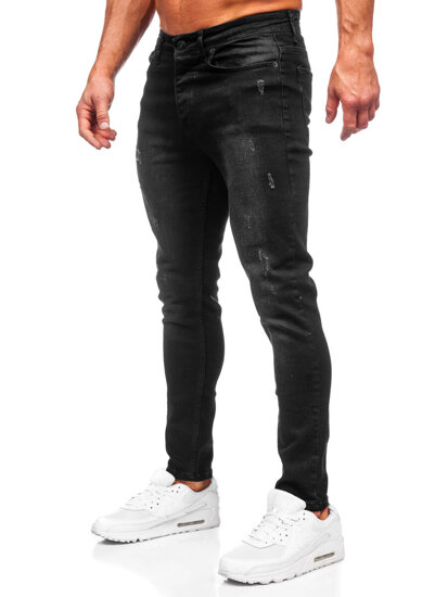 Bolf Herren Jeanshose regular fit Schwarz  6156